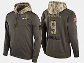 Nike Blues 9 Scottie Upshall Olive Salute To Service Pullover Hoodie,baseball caps,new era cap wholesale,wholesale hats